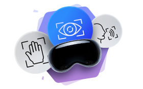 Apple vision pro gambling Eyes Hands Voice Icon